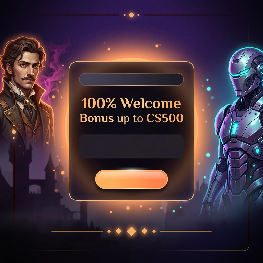 100% Welcome Bonus up to C$500
